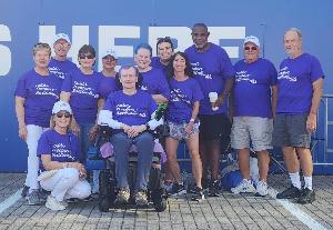 A contingent of Todd's Troopers at WalkALS Georgia 2024