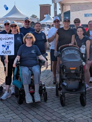 Our reason for walking - Evelyn!