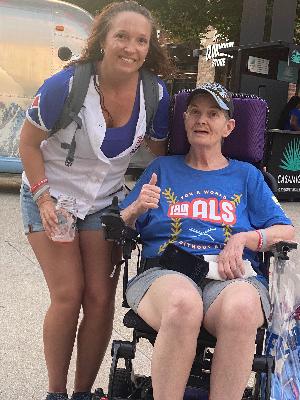 My sweet Momma (ALS Warrior) & me